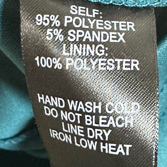 Lulus Teal Pleat Bodycon Dress XS NWT MIDI length - Picture 9 of 9